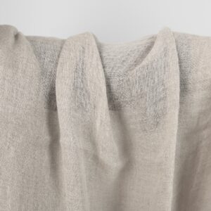 Naturgrått gjennomsiktig linstoff vasket 11 Natural linen washed gauze fabric, width 150cm