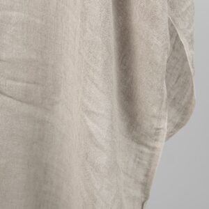 Naturgrått gjennomsiktig linstoff vasket 12 Natural linen washed gauze fabric, transparent