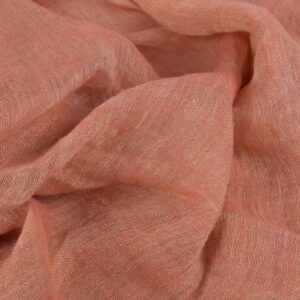 Støvrosa gasaktig linstoff vasket 5 Støvrosa gasaktig linstoff vasket