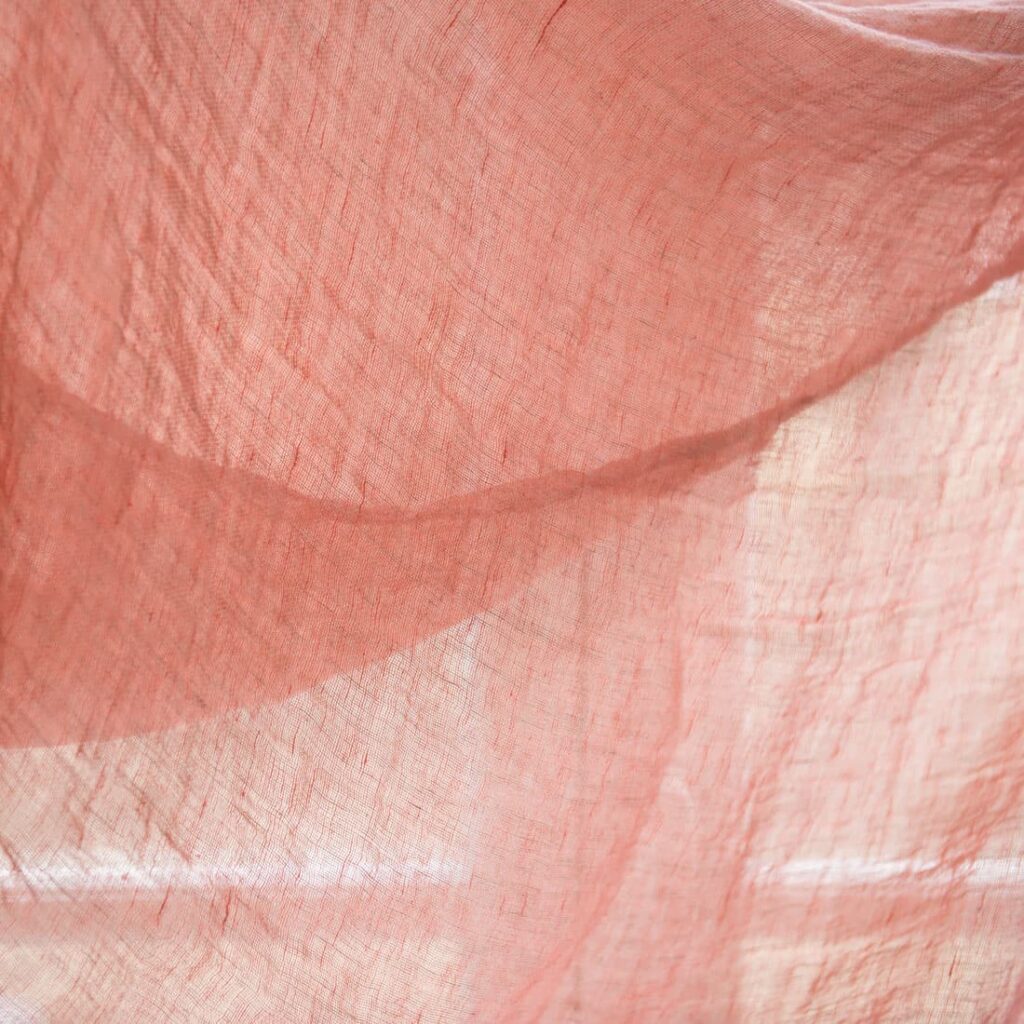 Støvrosa gasaktig linstoff vasket 2 Støvrosa gasaktig linstoff vasket - Bilde 2