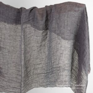 Vasket transparent linstoff fiolettgrå 9 Transparent linen fabric