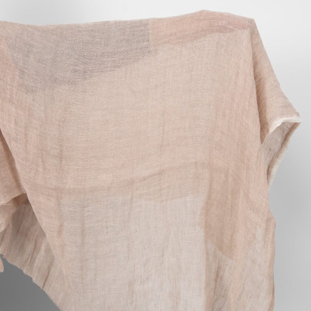 powder gauze linen washed fabric