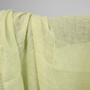 linen gauze washed apple green fabric, for curtains