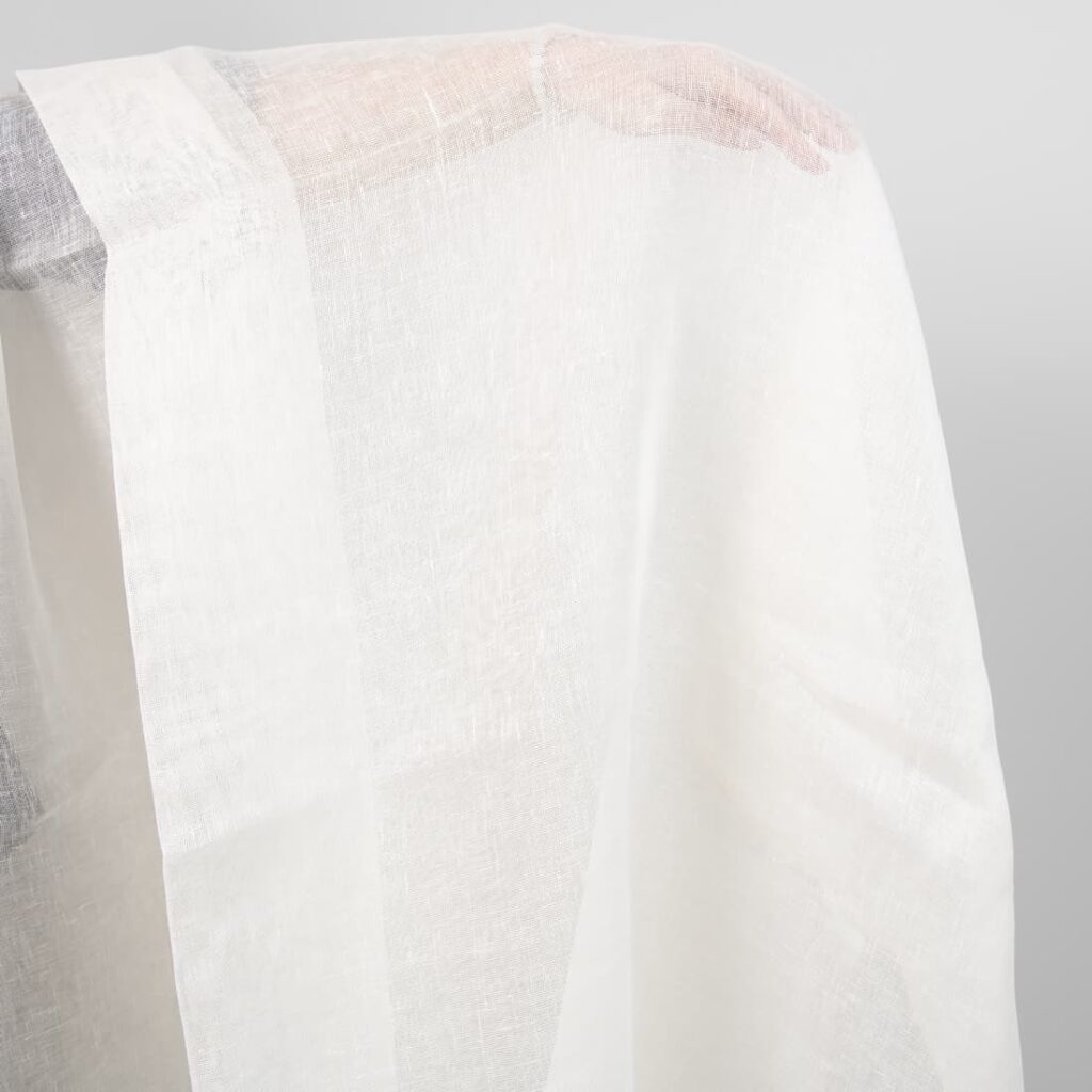 linen off white gauze fabric