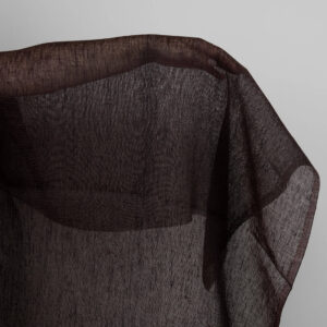 Dark brown linen fabric