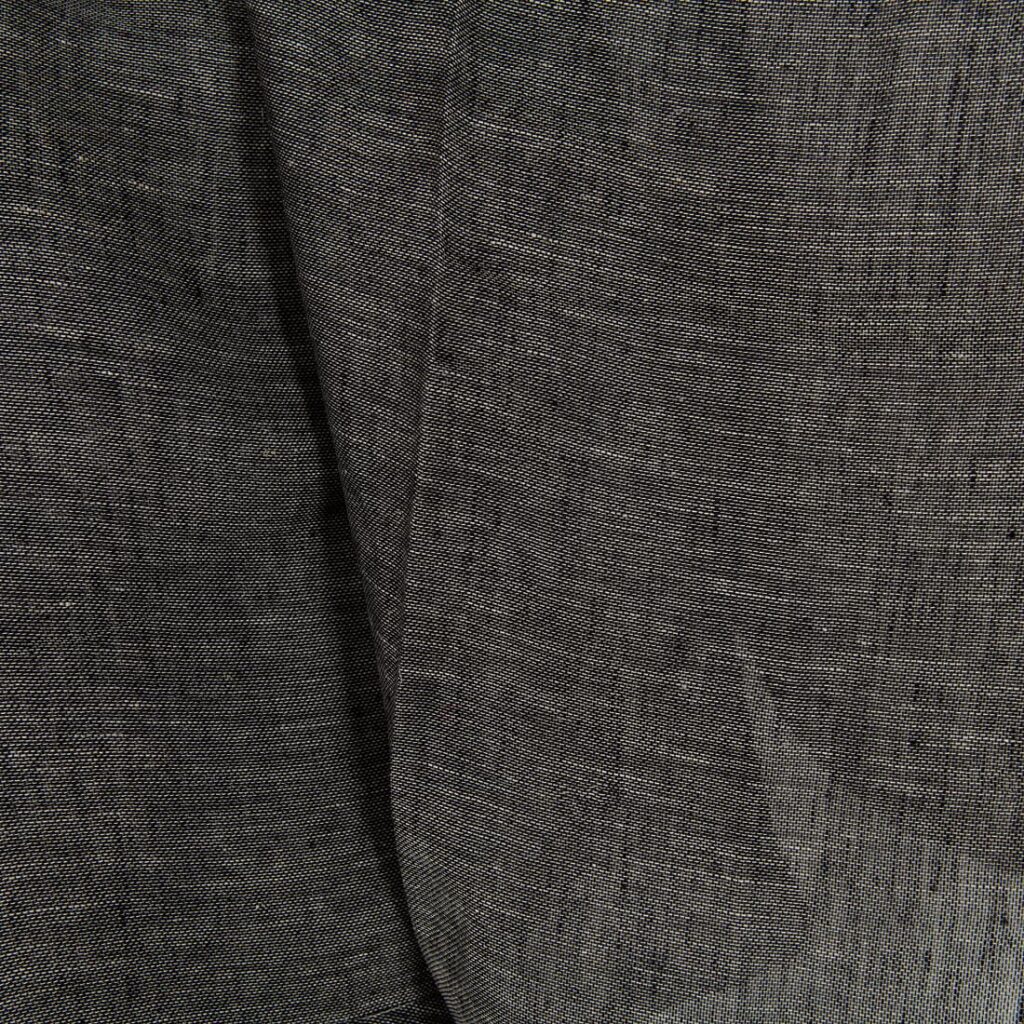 Svart og naturfarget gjennomsiktig linstoff 2 Black and natural transparent linen fabric texture