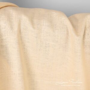 Linen fabric in made from several shades of cream color melange