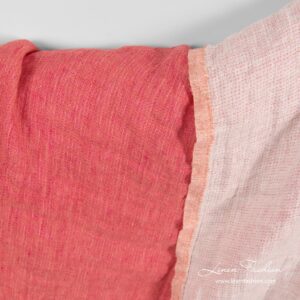 Washed linen fabric, double - layer