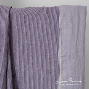 violet striped linen.