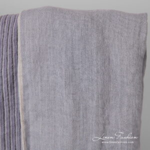 violet striped linen, double sided.