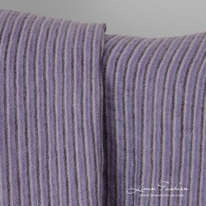 violet striped linen, twill.