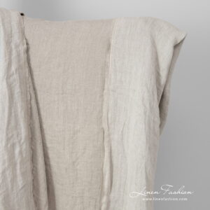 beige doublesided linen, washed.