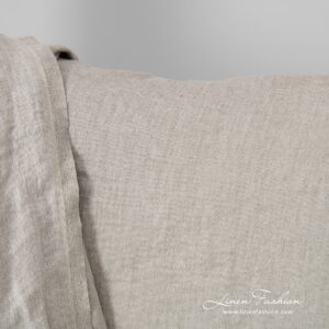 beige doublesided linen, one side natural.