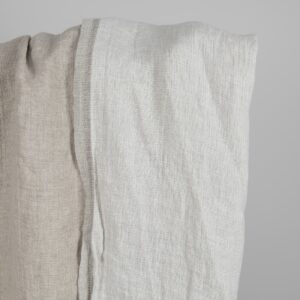 Vasket linstoff naturhvit tosidig 12 Washed linen fabric natural-white double-sided pure linen