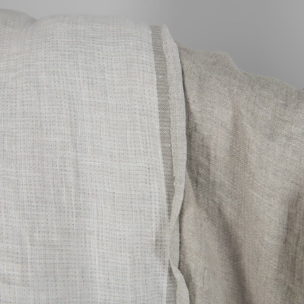 Vasket linstoff naturhvit tosidig 2 Washed linen fabric natural-white double-sided product picture
