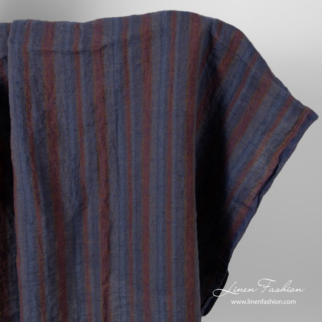 Grey brown fabric, washed linen