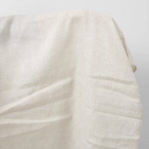 Plain linen fabric in light grey