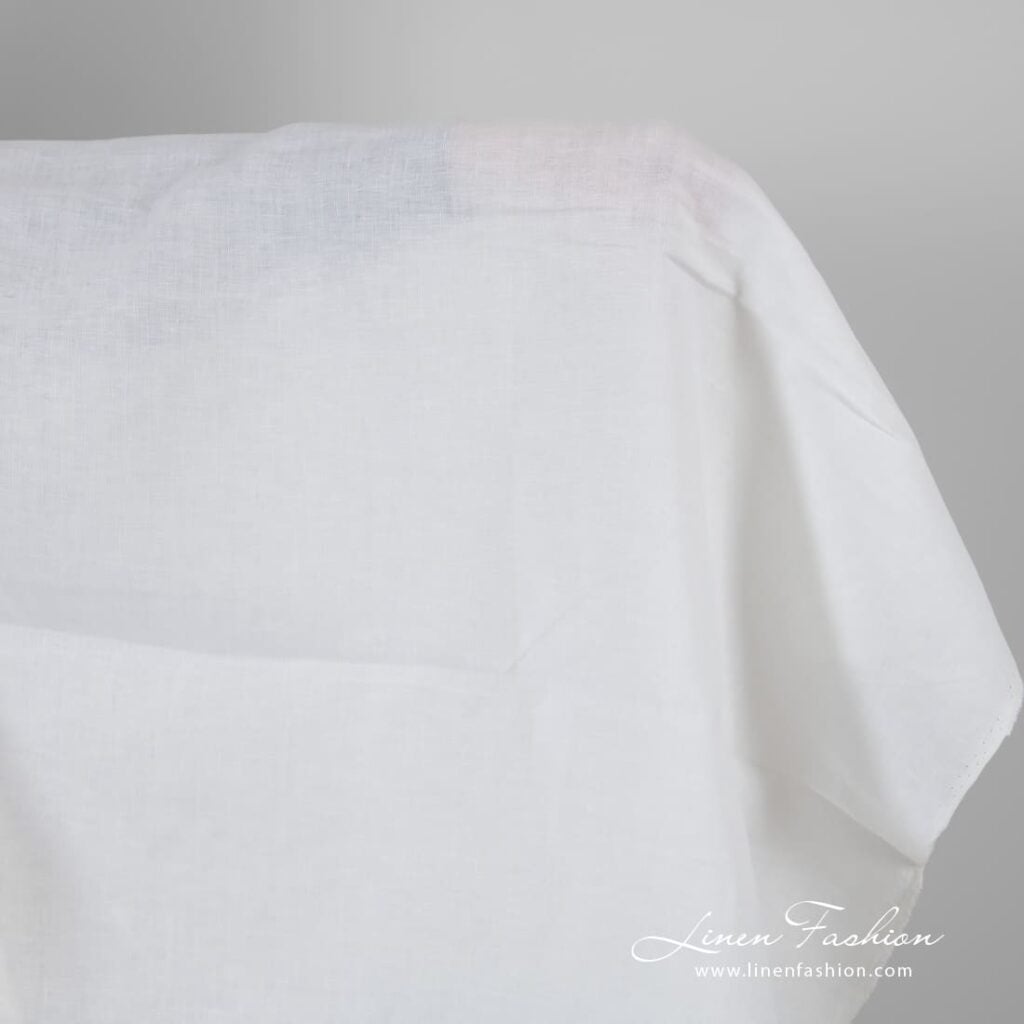 Linen fabric in off-white
