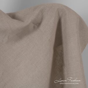 Natural color linen fabric