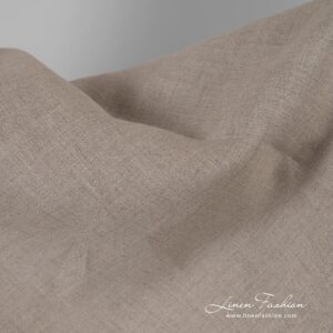 Linen fabric in natural color