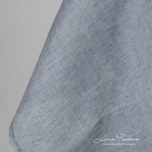 Grey blue dyed linen fabric.
