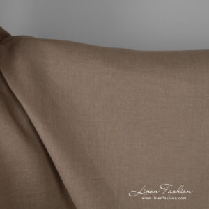 Wide linen fabric greyish brown colour 280cm