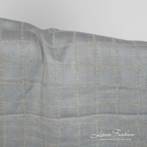 Linen cotton fabric blueish grey double-sided 155cm product photo