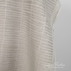 Linen cotton fabric natural grey double-sided product photo