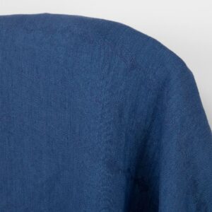 Linstoff gråblå subtile diamanter, vasket