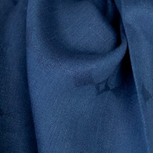 Linstoff gråblå subtile diamanter