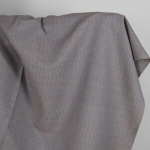 Linen cotton fabric blueish brown patterned
