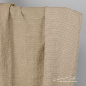 Light brown linen fabric