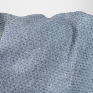 linen fabric small rhombus blue grey width 150cm.