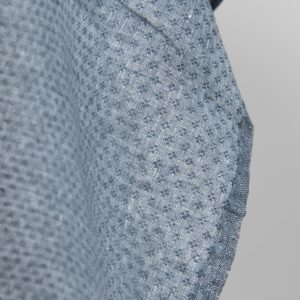 linen fabric small rhombus blue grey design