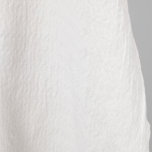 white linen cotton fabric zigzag, 240gr/m2.