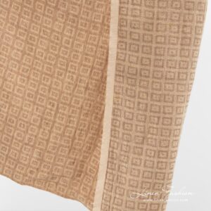 Washed double sided light brown fabric.