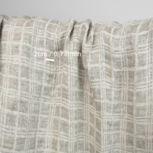 linen washed jacquard squares, 140cm.