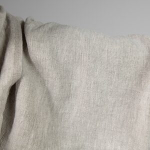 Washed heavy linen fabric beige colour product photo