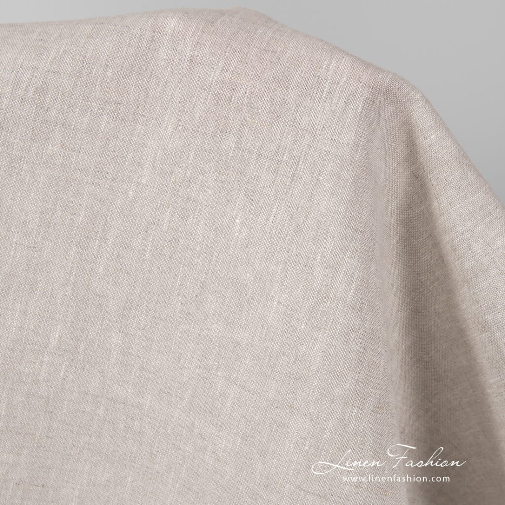 Lin lys grått stoff 2 Light grey pure linen fabric