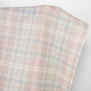 Linstoff pastellrosa ruter