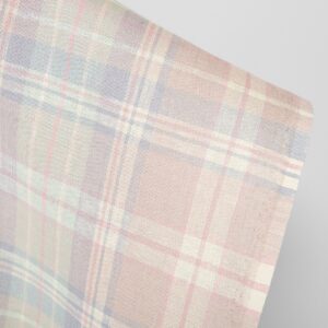 Linstoff pastellrosa ruter