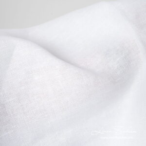 Canvas linen fabric in bright white colour