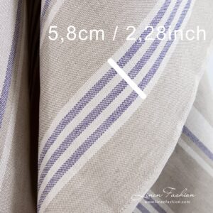 100% linen fabric in light beige.