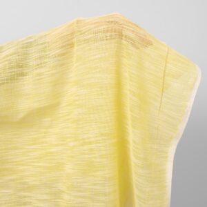 Yellow striped transparent linen cotton fabric product photo