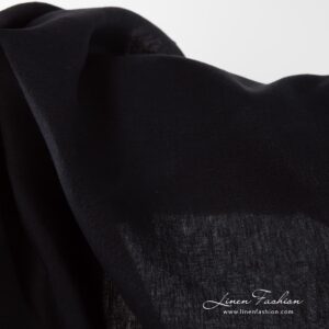 Linen fabric in navy.