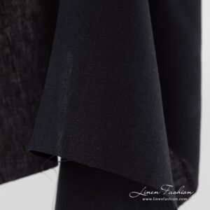 100% linen fabric in navy colour.