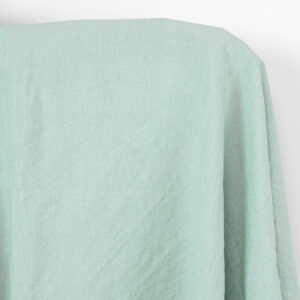 Linstoff lys mintgrønn, vasket
