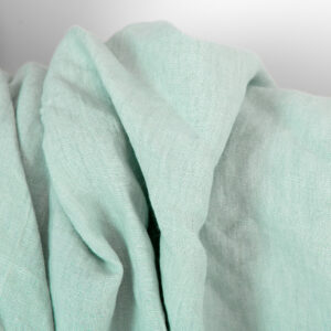 Linstoff lys mintgrønn, vasket