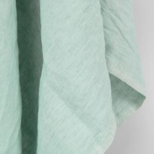 Linstoff lys mintgrønn, vasket