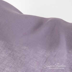 Lavender coloured linen fabric.